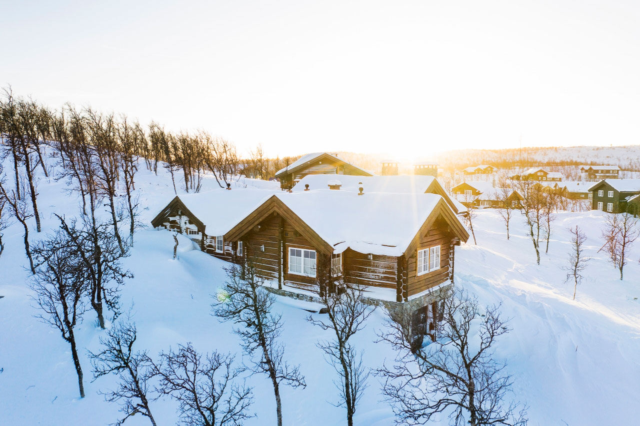 Tømmerhytte Geilo arkitekt Fossland