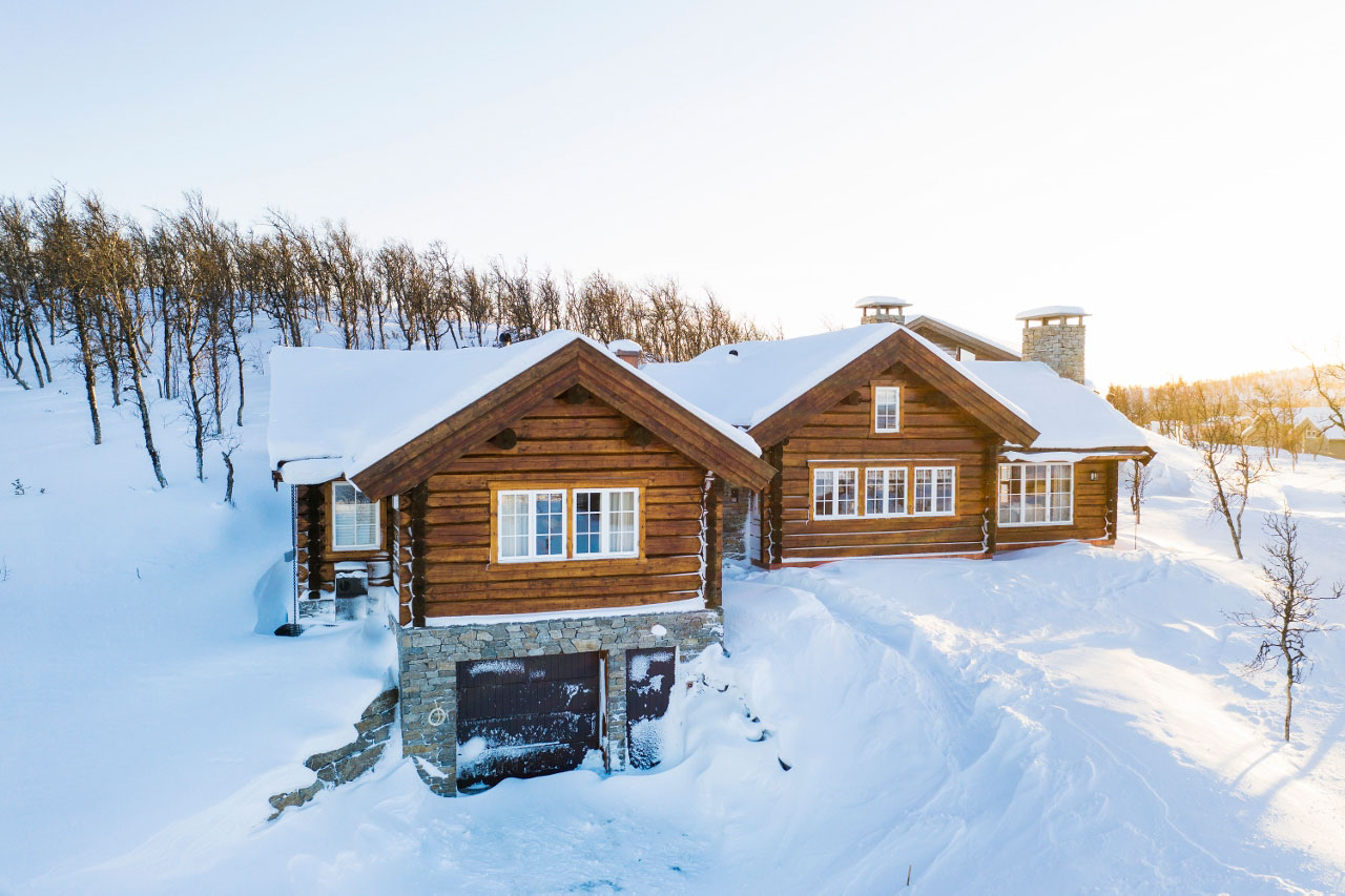 Tømmerhytte Geilo arkitekt Fossland