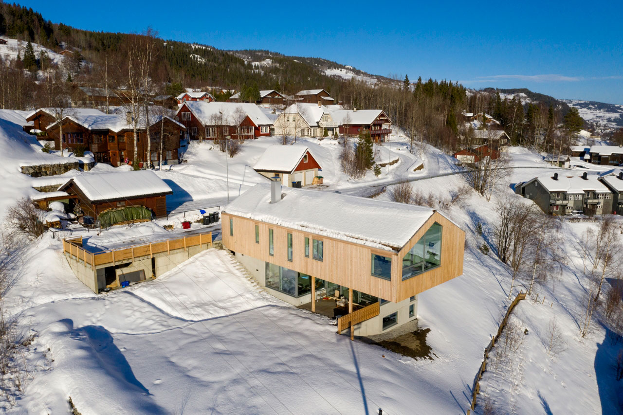 Hus på Ål Arkitekthagen