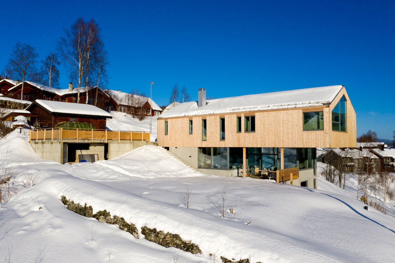 Hus på Ål Arkitekthagen