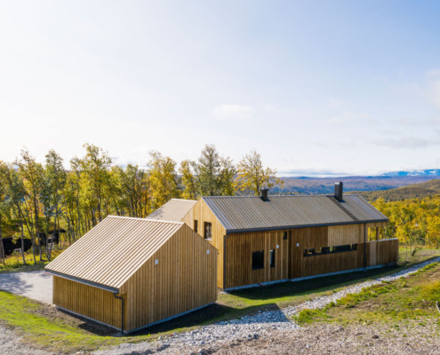 Hytte Leveldåsen arkitekt Hanne Førsund