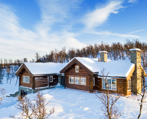 Tømmerhytte Geilo arkitekt Fossland